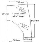 DOOR LH 910*1415 CURVED 7 HOLES - NLA